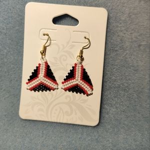 Handcrafted beaded earrings